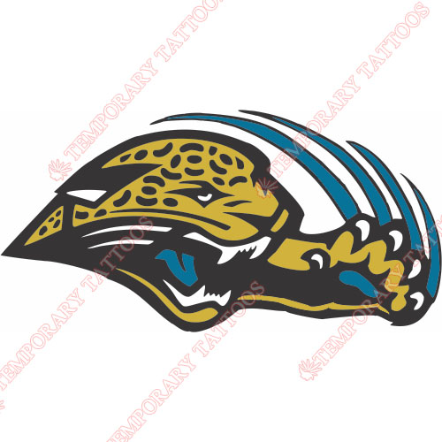 Jacksonville Jaguars Customize Temporary Tattoos Stickers NO.560